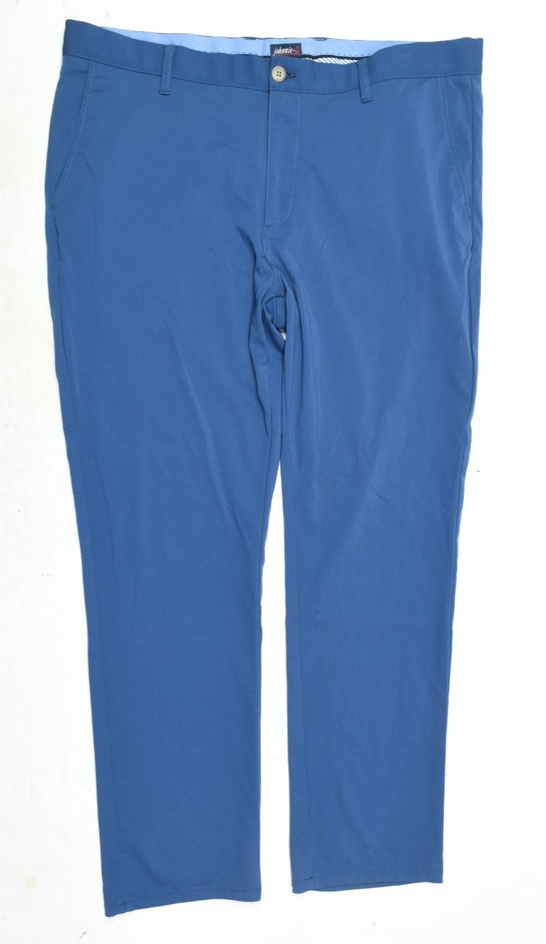 Johnnie-O Jupiters Stretch Pants Mens 38x32 (40x29.5) Blue Slim Lightweight Golf